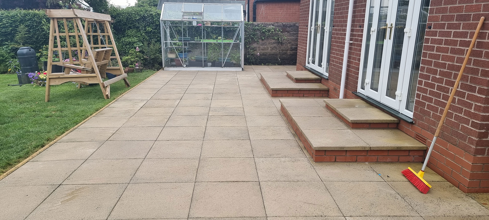 Patio after cleaning